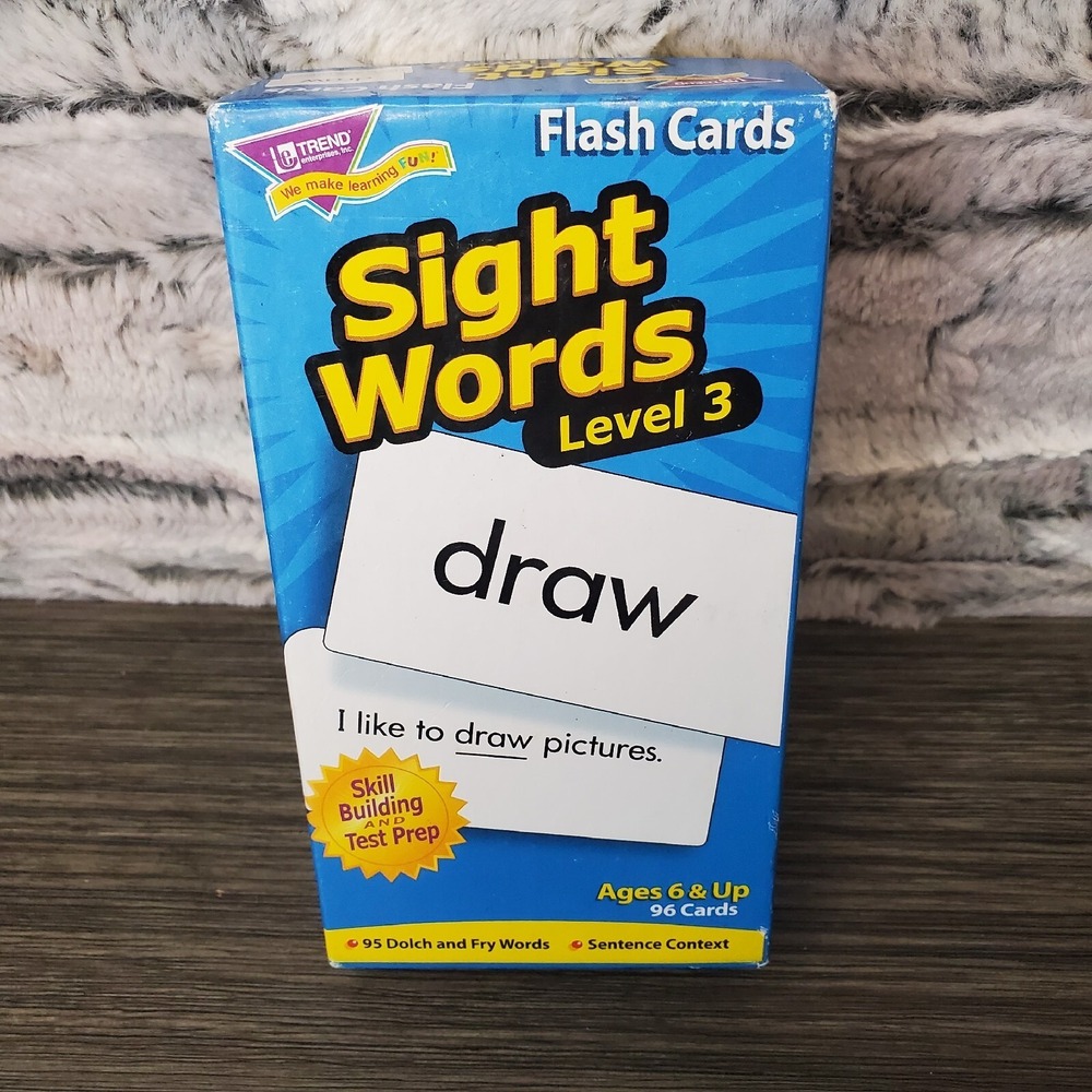 Trend Leveled Sight Words Level 3 Flash Cards - Set of 96, Complete‎ CLEAN